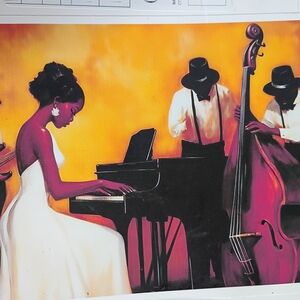 Elegant Jazz Band Canvas Art Puzzle